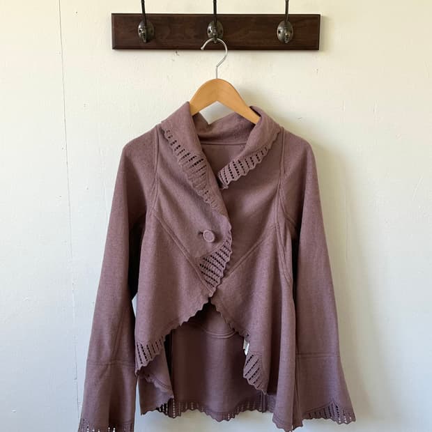 JOLCIA 레이스 인디핑크 가디건