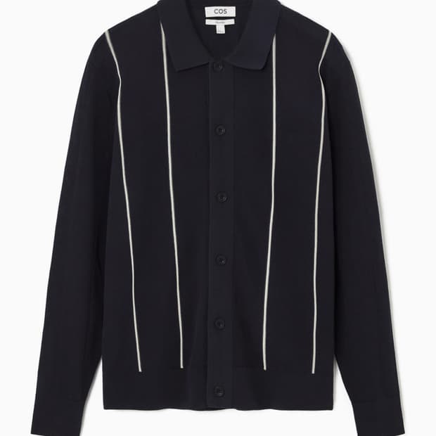 코스 스트라이프 니티드 가디건 온라인 익스클루시브