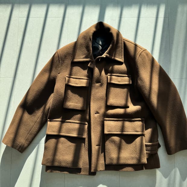 솔리드옴므 브라운 헌팅 자켓(50)