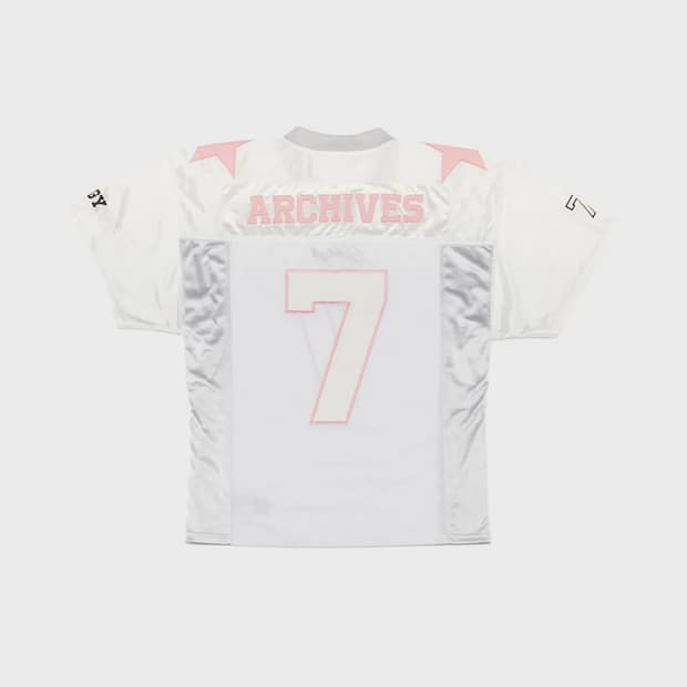 2000아카이브스 2000 풋볼 티셔츠 화이트-핑크