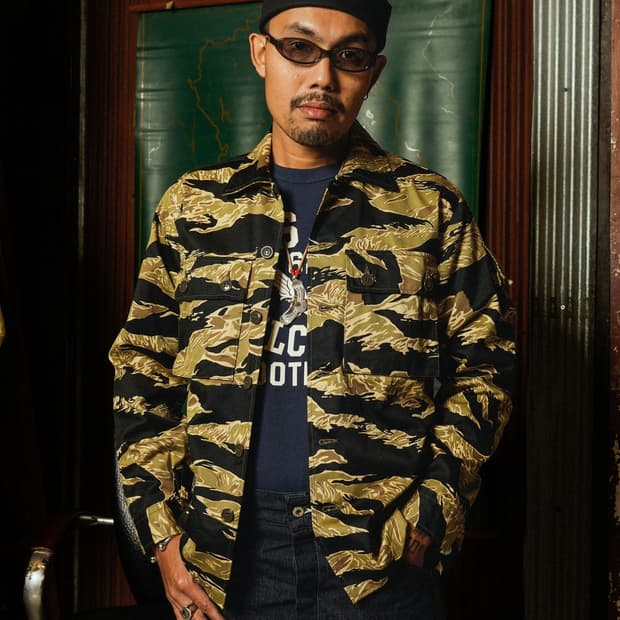 버즈릭슨 골드 타이거 패턴 자켓 L사이즈