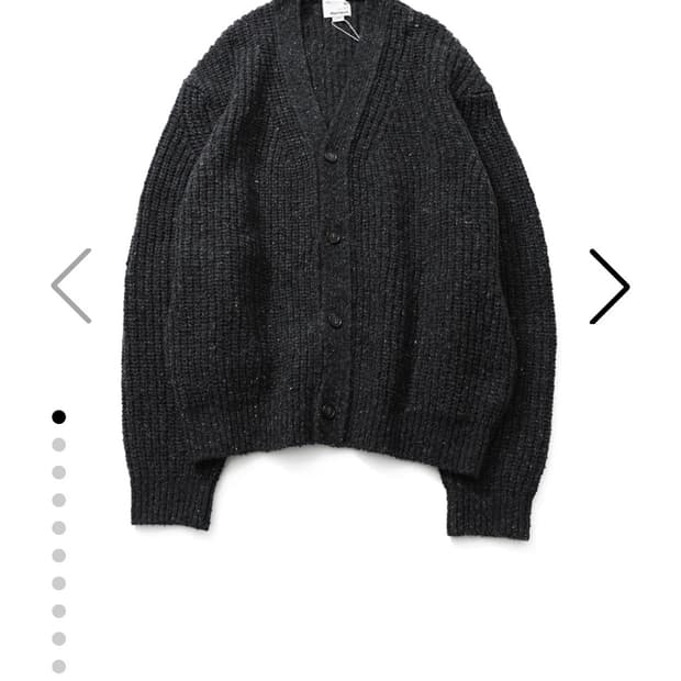 (L) 홀리선 엘리엇 로우게이지 가디건 - 멜란지차콜 (105-110)