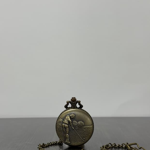 Vintage Golf Pocket Watch 