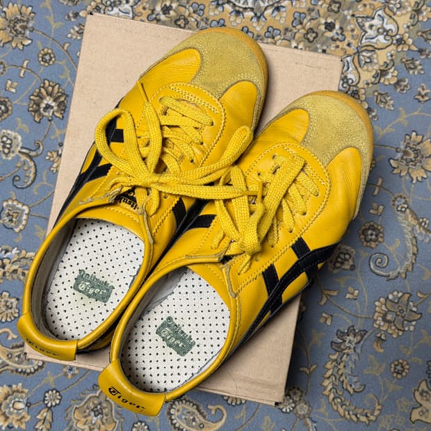 오니츠카 타이거 멕시코 66 옐로우 블랙 250