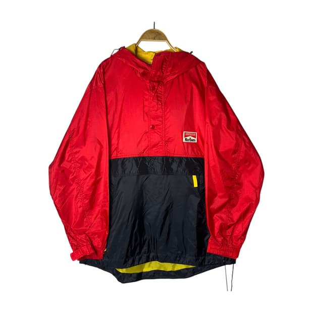 [Marlboro] 90s 말보로 올드스쿨 배색 바람막이 아노락