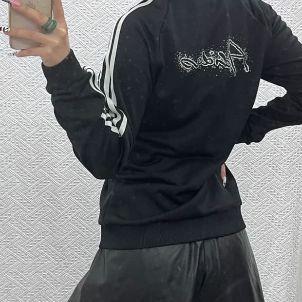 아디다스 Y2K 00's 키치 큐빅 트윙클 져지 집업 XL C12936