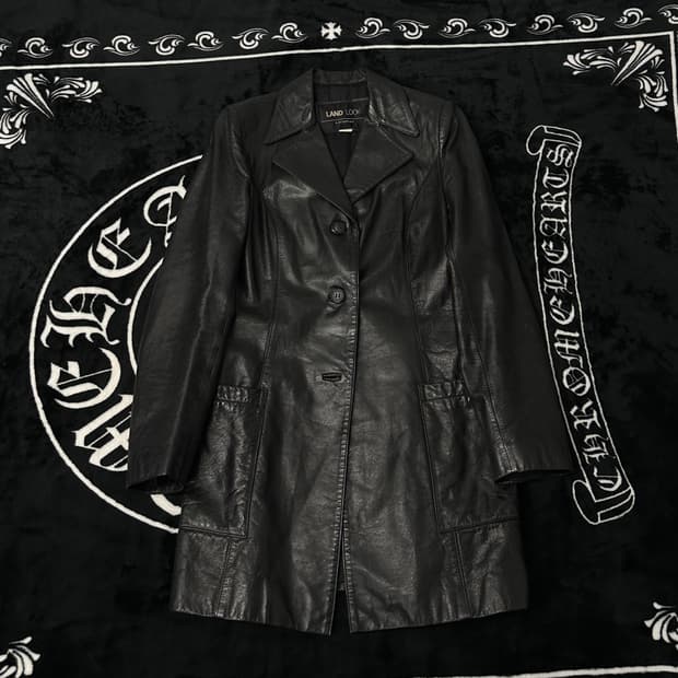 빈티지 레더 leather 블레이저 자켓 