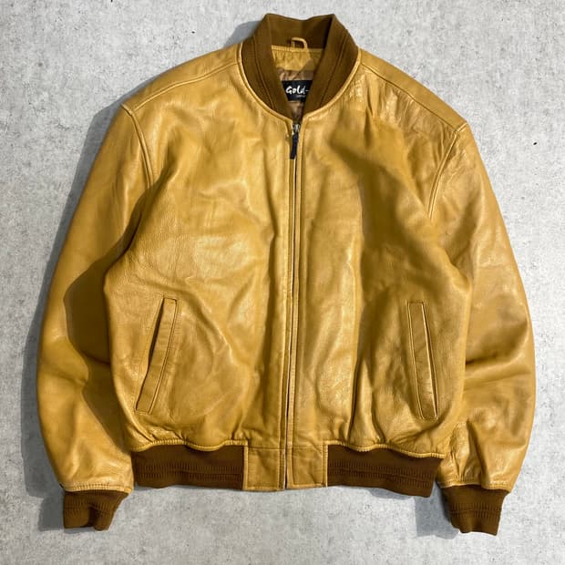 [L] 90-00s Vintage 빈티지 양가죽 레더 블루종 자켓