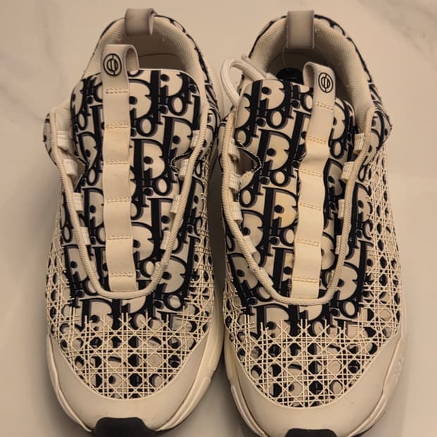 [정품] 디올 오블리크 B27 화이트 스니커즈 260