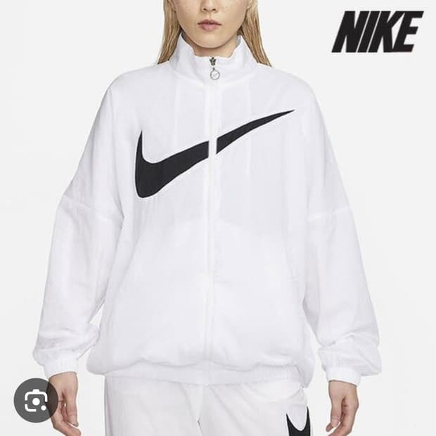 (23년) 나이키 NSW 에센셜 우븐 자켓 화이트 M 여성
