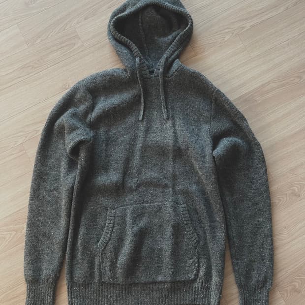 언더커버 니트 후드티