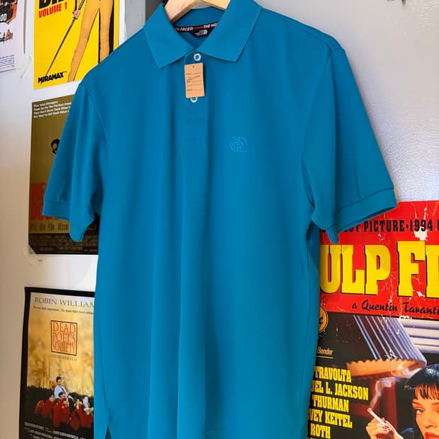 노스페이스 카라 반팔티