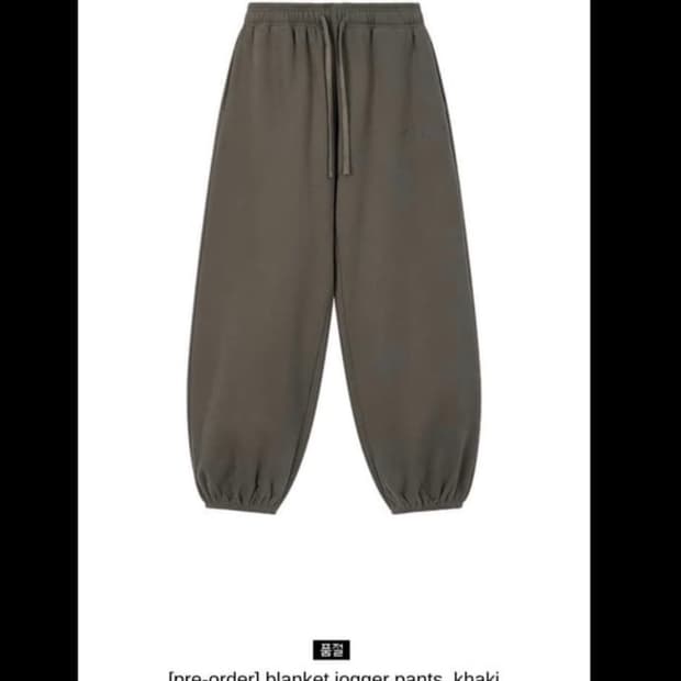 클라따 blanket jogger pants 카키 