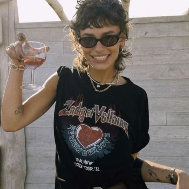 쟈딕앤볼테르 신형 그래픽 반팔 티셔츠