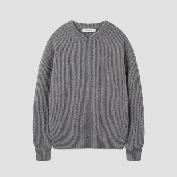 유니온블루 일레븐 니트 XXL 멜란지그레이