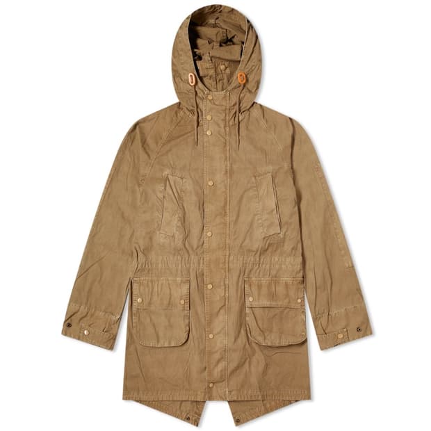 엔가 바버 하이랜드 파카 샌드 M