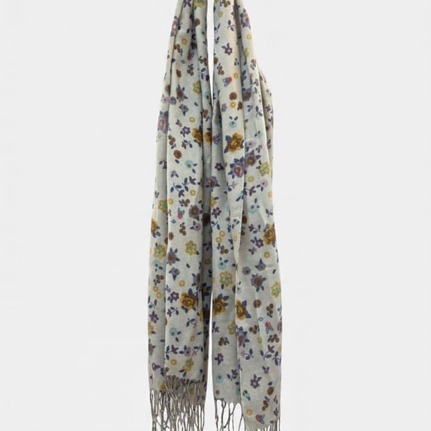 빈티지 플라워 패턴 머플러 / 스카프