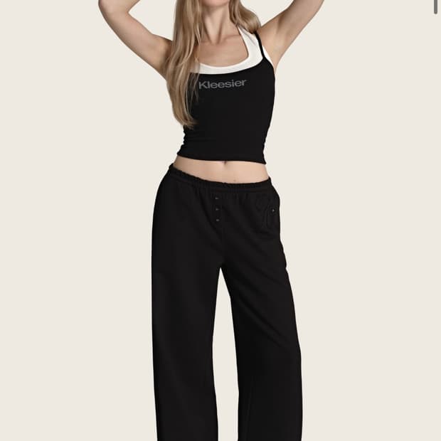 새상품, 택O) 클리시어 케이 에센셜 K essential jogger