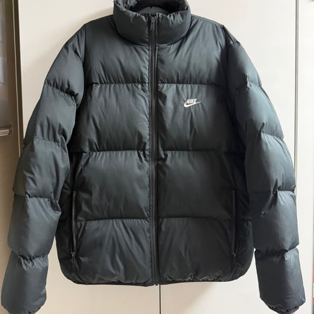 나이키 NSW 패딩 자켓 아이언 그레이- 아시아