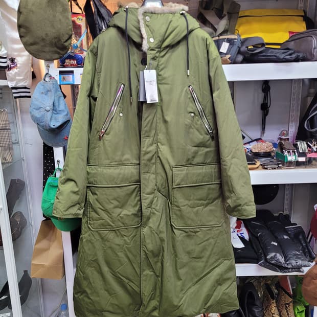 System 시스템 롱 야상 거위털 패딩 (새상품)