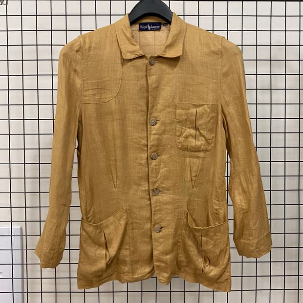 80s 폴로 랄프로렌 에스에치 린넨 초어 자켓