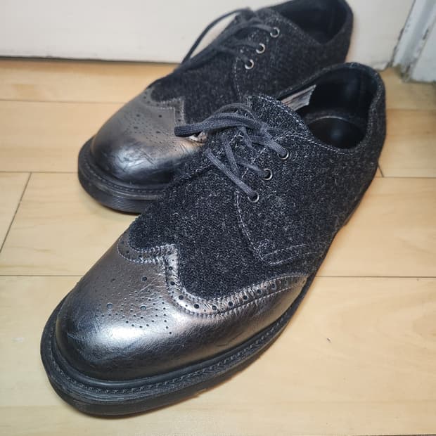 닥터마틴×해리스트위드 콜라보 대넌 브로그 윙팁 260