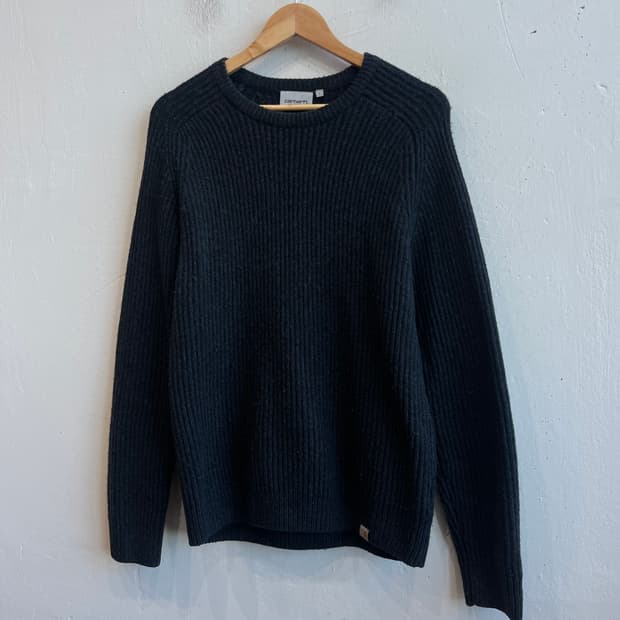 칼하트 립 울 니트 스웨터