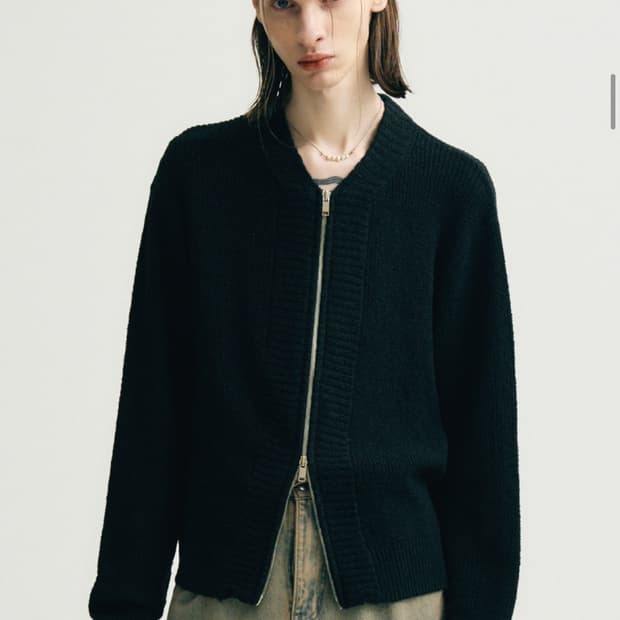 노이어 집업 부클 집업 가디건