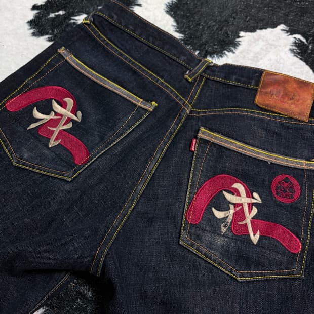 00s Evisu 자수 데님 팬츠 30