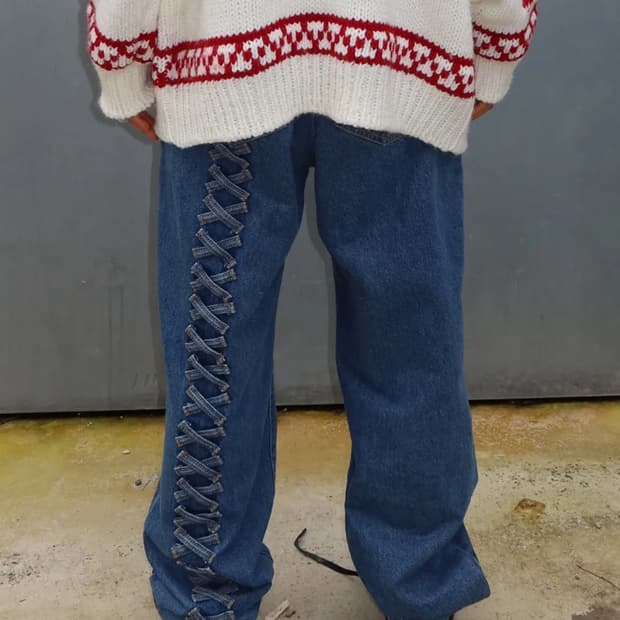 플리즈프로젝트 어글리 데님 팬츠 아유서울