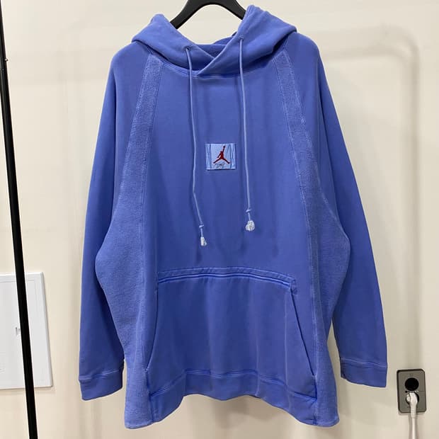 조던 피그먼트 워시드 윙스 후드 티셔츠