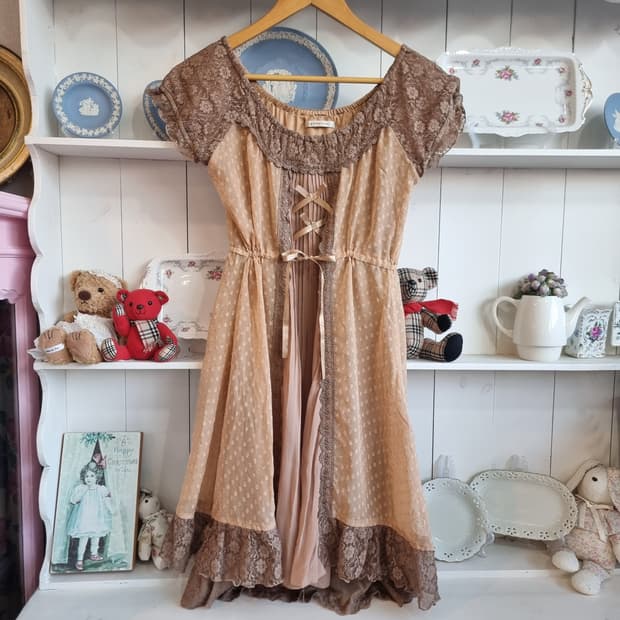 엑시즈팜(axes femme) 레이스 쉬폰 원피스