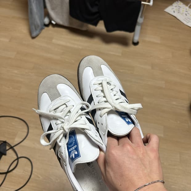 아디다스 삼바 og 클라우드 화이트 270mm