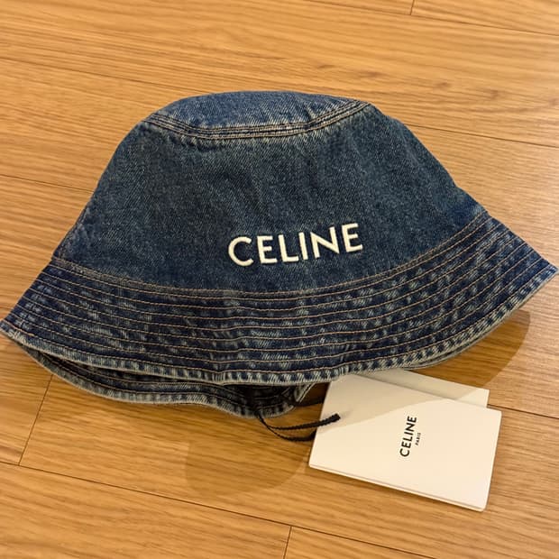 셀린느 데님 버킷햇 M 새상품