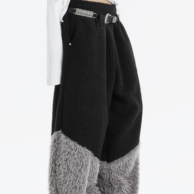 홀리넘버세븐 incision fur trainning pants