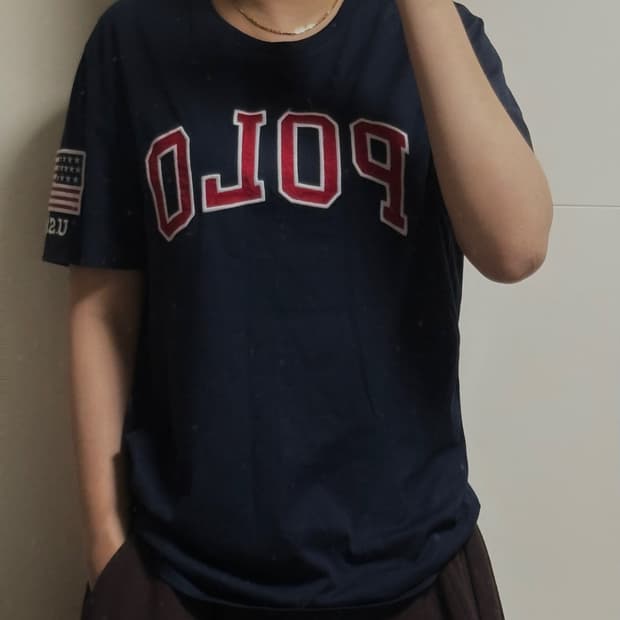 폴로 랄프로렌 빅포니 성조기 반팔 티셔츠