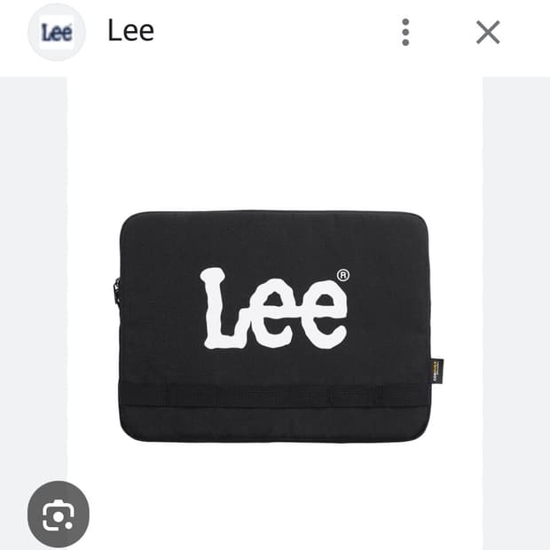 LEE 리 노트북 파우치 블랙 (코듀라 블랙)
