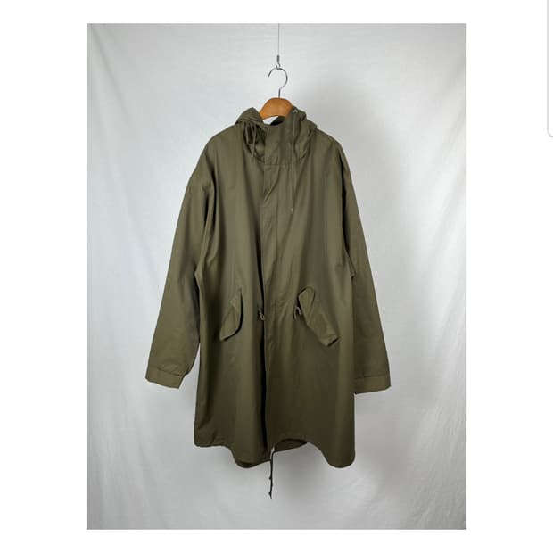 Vintage 카키컬러 후드 야상