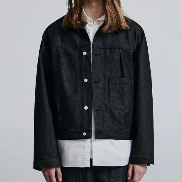 로드존그레이 트러커 데님 자켓