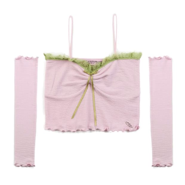 체리퀴리 나시+워머 세트