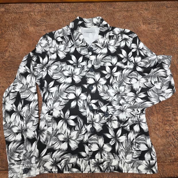 자라 플로럴 패턴 웨스턴 자켓 S