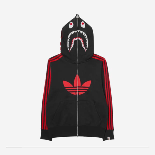 [US/XL] 베이프 아디다스 얼티밋 샤크 후드 블랙