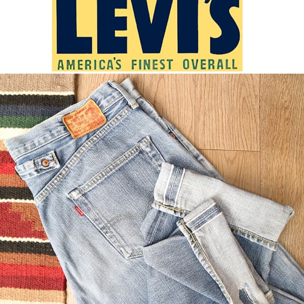 일본판 90S LEVIS LVC 리바이스 702XX 빅 E 셀비지
데님 
