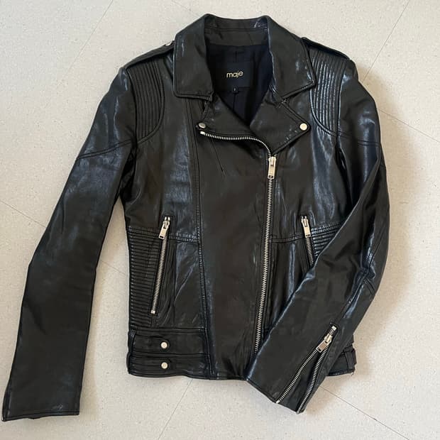 Maje 레더 자켓