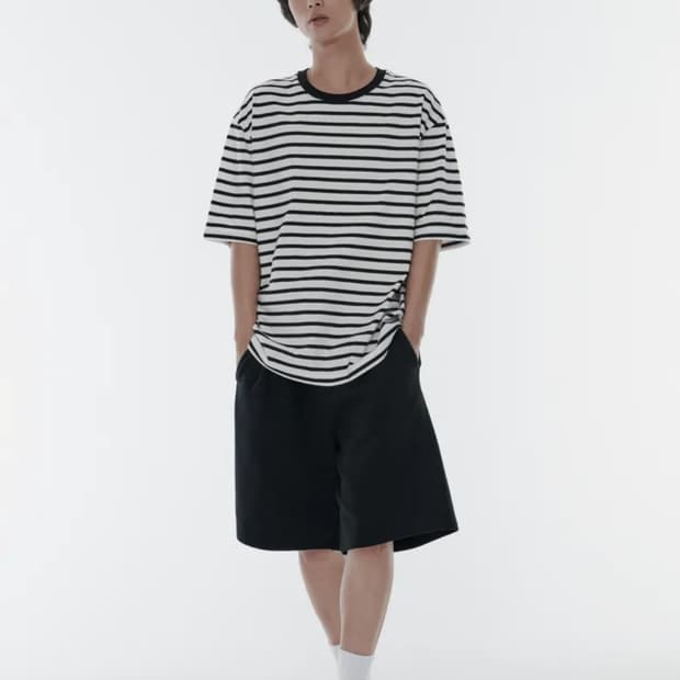 블랙 L)무탠다드 바스켓볼 스웨트 쇼츠