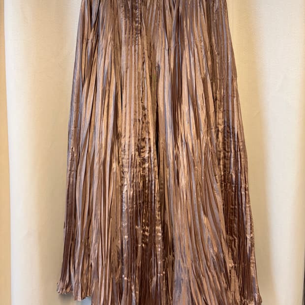Vintage pleats long skirts