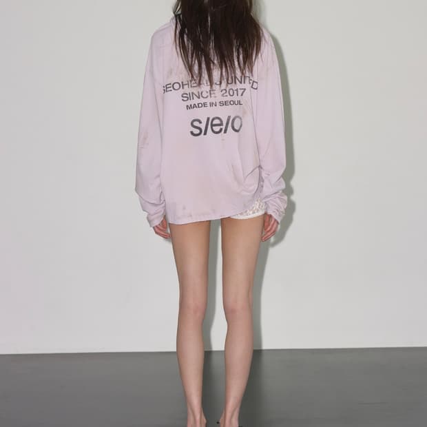 에스이오 LOOSE HOODIE ZIP-UP LAVENDER