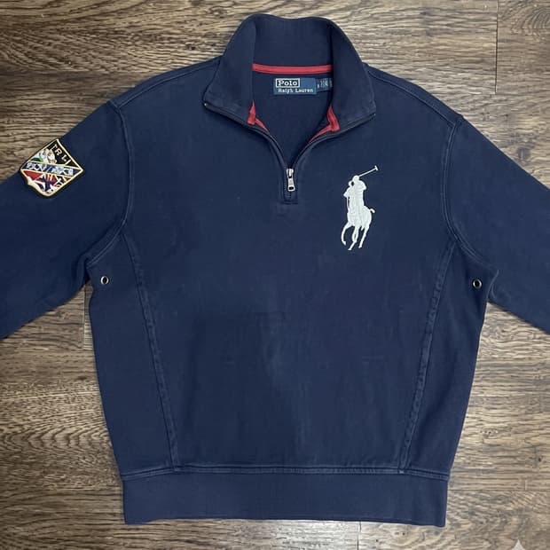 폴로 랄프 로렌 하프집업 니트