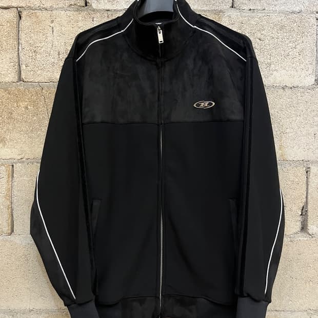 본투윈 스웨이드 실버 라인 져지 자켓