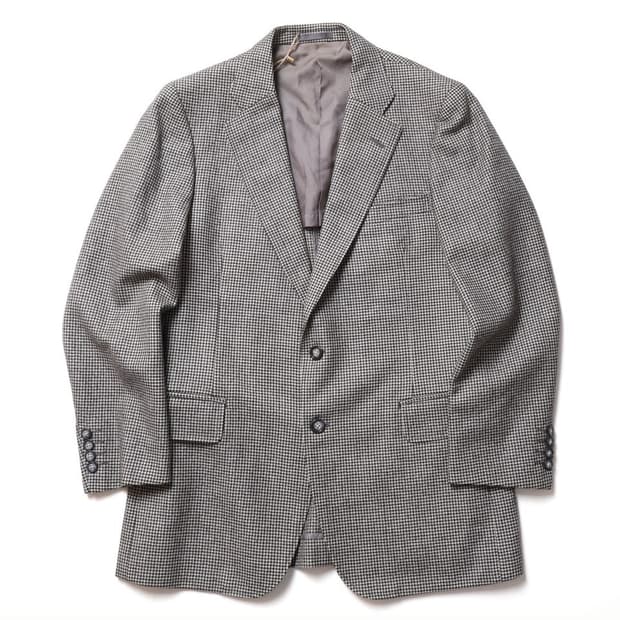 버버리 Burberrys 2B Check Pattern Wool Blaz